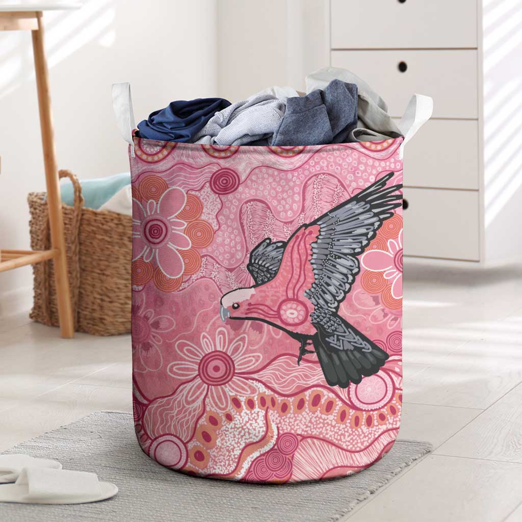 NAIDOC Week Aussie Indigenous Laundry Basket Aboriginal Galah Bird Contemporary Art