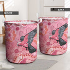 NAIDOC Week Aussie Indigenous Laundry Basket Aboriginal Galah Bird Contemporary Art