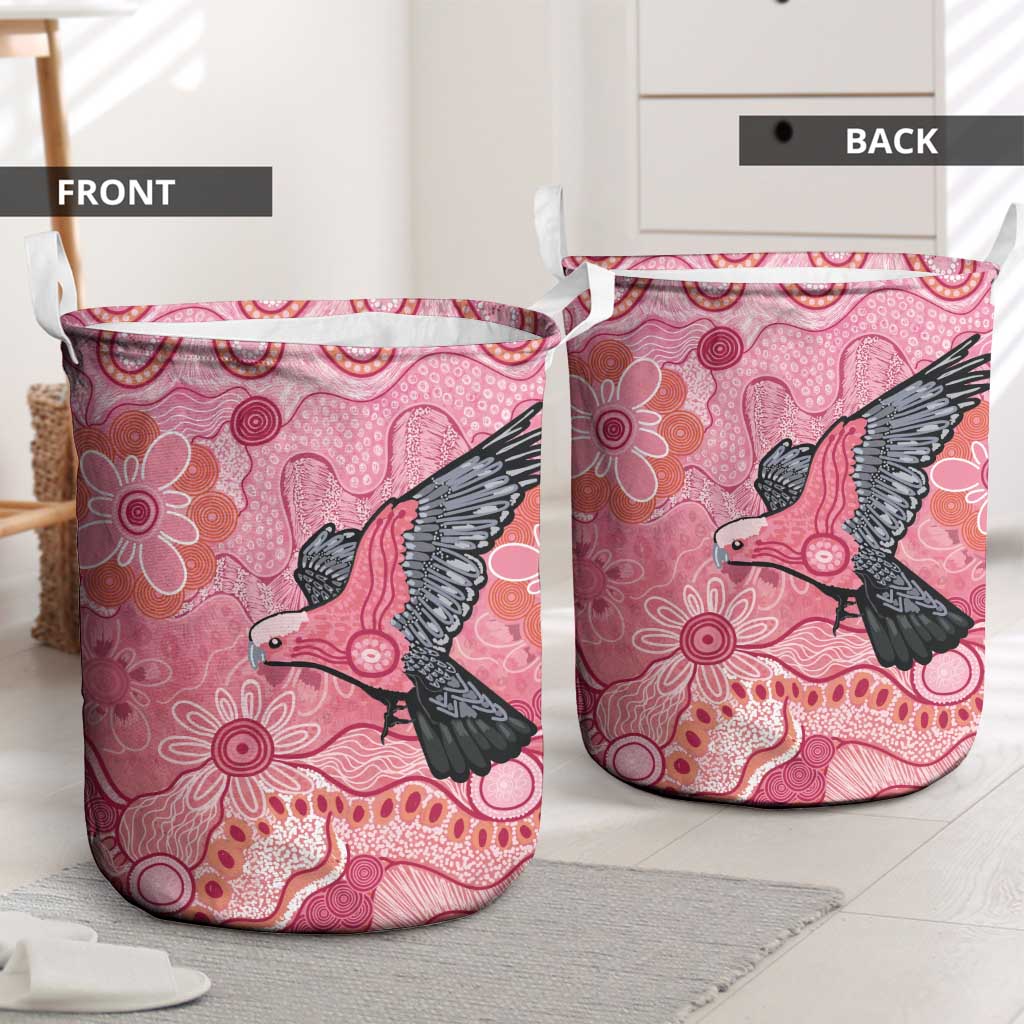 NAIDOC Week Aussie Indigenous Laundry Basket Aboriginal Galah Bird Contemporary Art