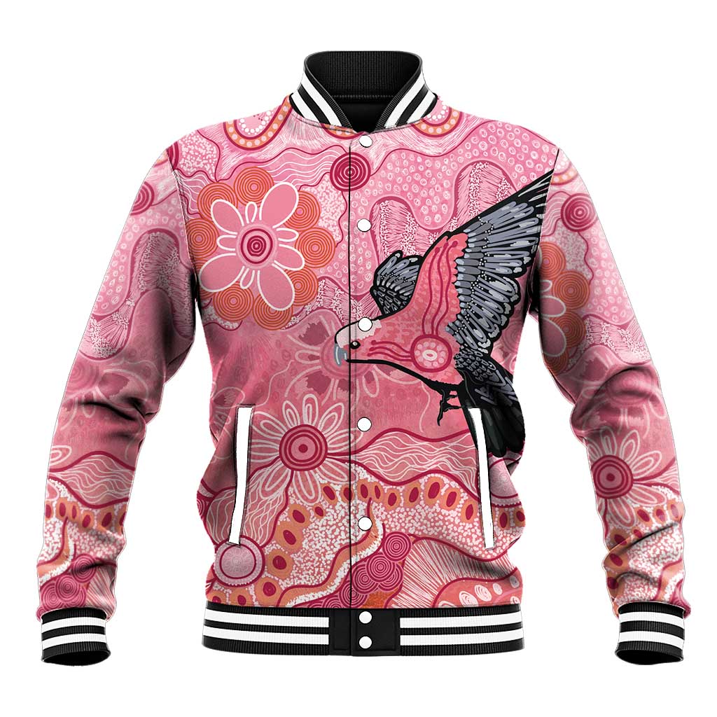 NAIDOC Week Aussie Indigenous Baseball Jacket Aboriginal Galah Bird Contemporary Art