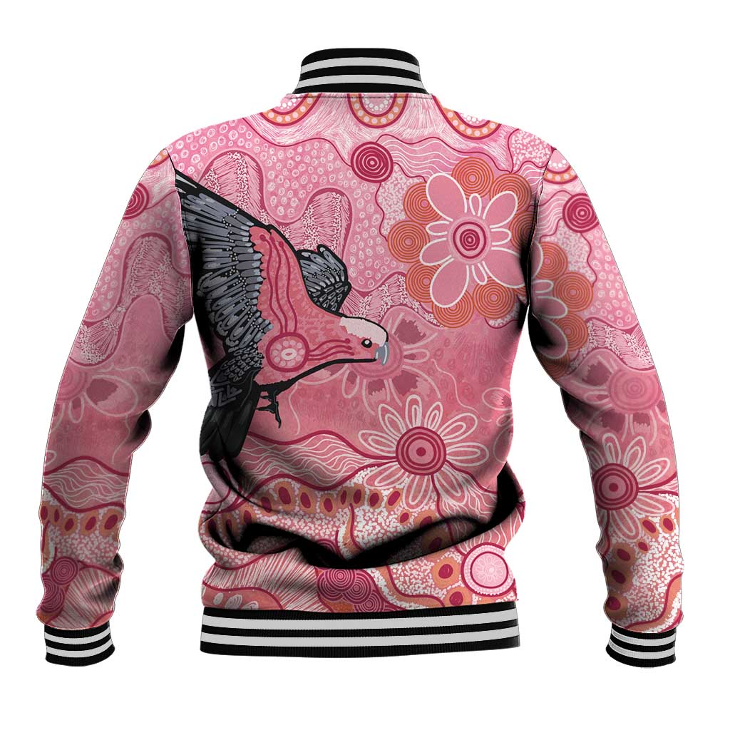 NAIDOC Week Aussie Indigenous Baseball Jacket Aboriginal Galah Bird Contemporary Art