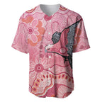 NAIDOC Week Aussie Indigenous Baseball Jersey Aboriginal Galah Bird Contemporary Art