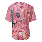 NAIDOC Week Aussie Indigenous Baseball Jersey Aboriginal Galah Bird Contemporary Art
