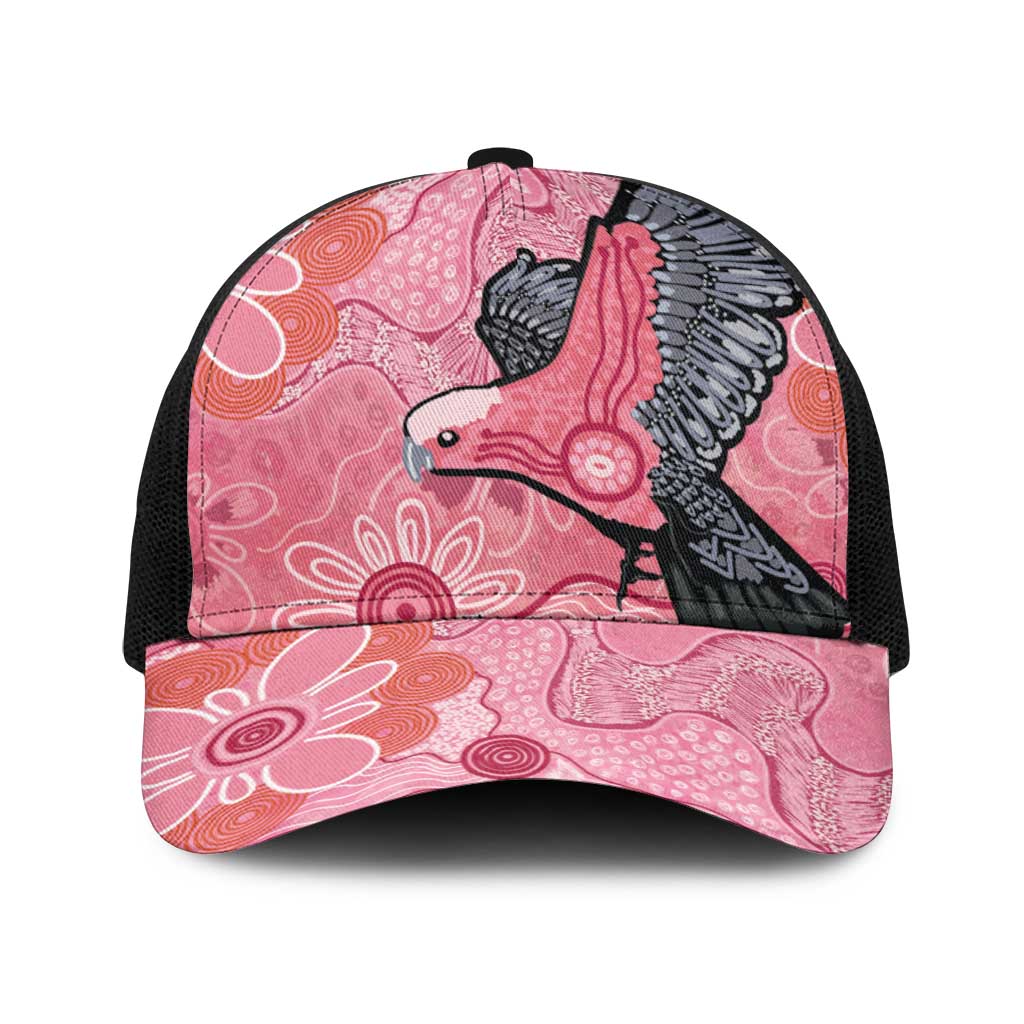 NAIDOC Week Aussie Indigenous Baseball Net Cap Aboriginal Galah Bird Contemporary Art