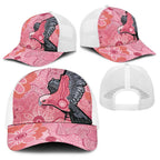 NAIDOC Week Aussie Indigenous Baseball Net Cap Aboriginal Galah Bird Contemporary Art