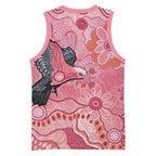 NAIDOC Week Aussie Indigenous Basketball Jersey Aboriginal Galah Bird Contemporary Art