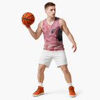 NAIDOC Week Aussie Indigenous Basketball Jersey Aboriginal Galah Bird Contemporary Art