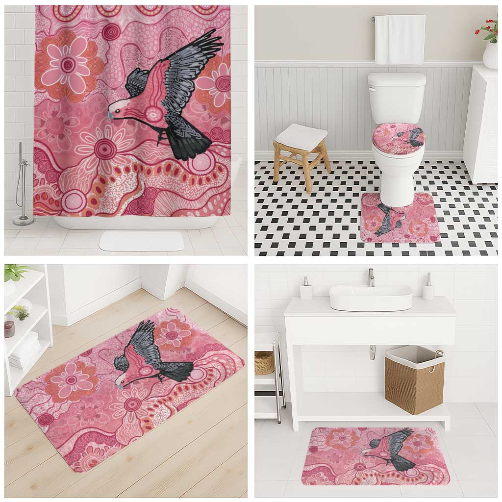 NAIDOC Week Aussie Indigenous Bathroom Set Aboriginal Galah Bird Contemporary Art