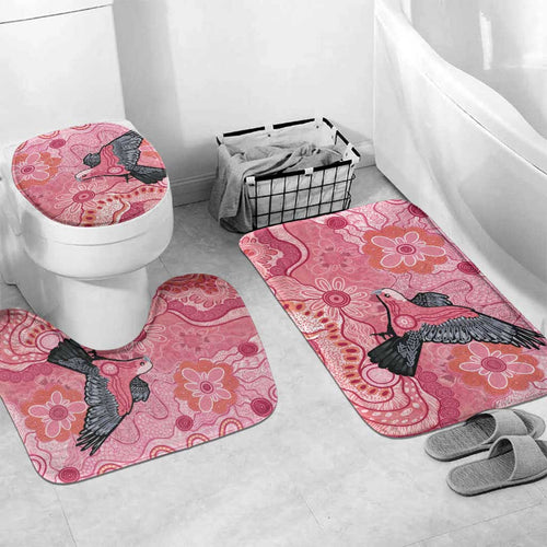 NAIDOC Week Aussie Indigenous Bathroom Set Aboriginal Galah Bird Contemporary Art