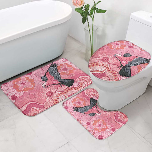 NAIDOC Week Aussie Indigenous Bathroom Set Aboriginal Galah Bird Contemporary Art