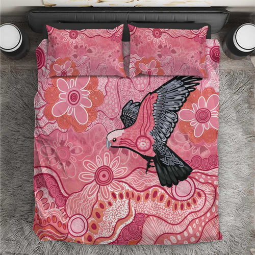 NAIDOC Week Aussie Indigenous Bedding Set Aboriginal Galah Bird Contemporary Art