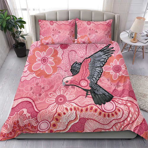 NAIDOC Week Aussie Indigenous Bedding Set Aboriginal Galah Bird Contemporary Art