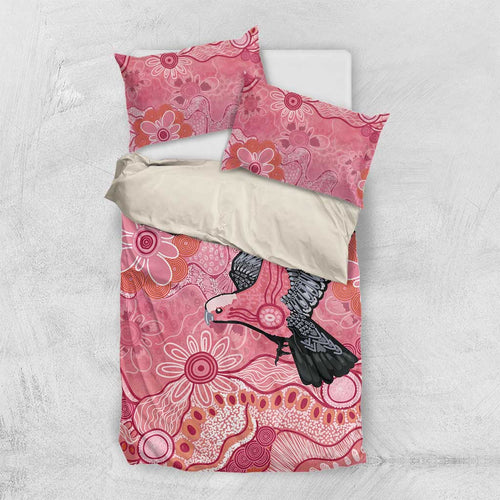 NAIDOC Week Aussie Indigenous Bedding Set Aboriginal Galah Bird Contemporary Art