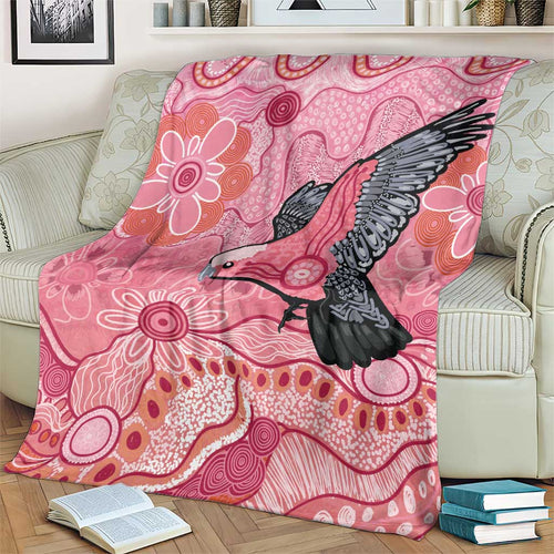 NAIDOC Week Aussie Indigenous Blanket Aboriginal Galah Bird Contemporary Art