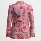 NAIDOC Week Aussie Indigenous Blazer Aboriginal Galah Bird Contemporary Art