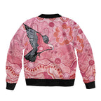 NAIDOC Week Aussie Indigenous Bomber Jacket Aboriginal Galah Bird Contemporary Art