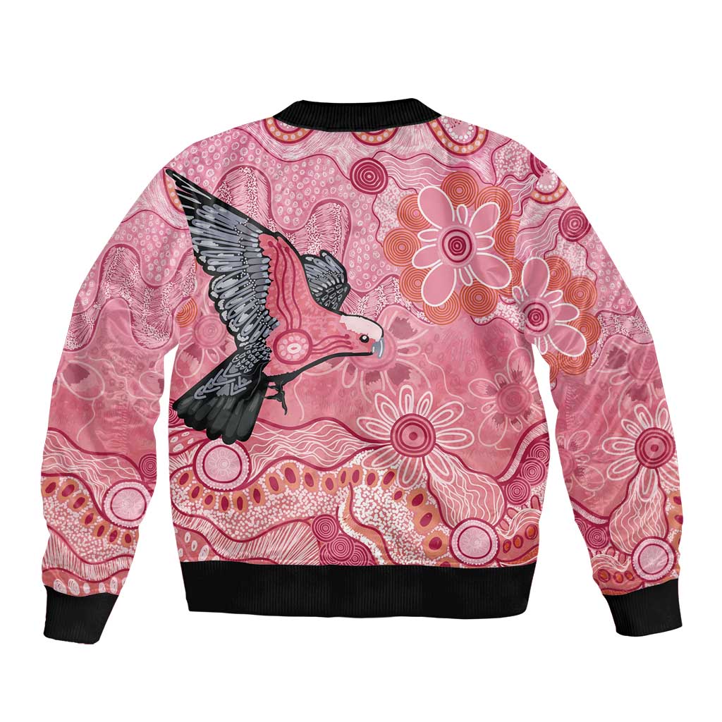 NAIDOC Week Aussie Indigenous Bomber Jacket Aboriginal Galah Bird Contemporary Art