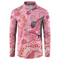 NAIDOC Week Aussie Indigenous Button Sweatshirt Aboriginal Galah Bird Contemporary Art
