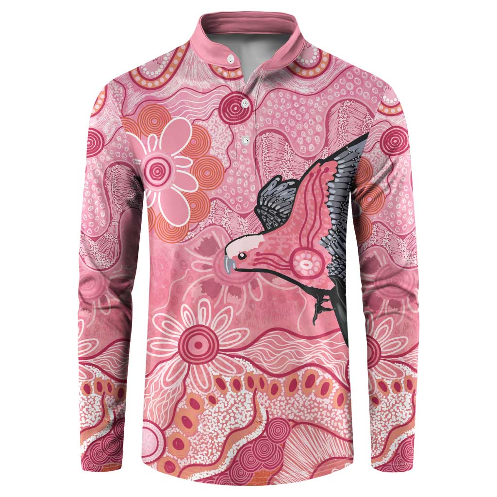 NAIDOC Week Aussie Indigenous Button Sweatshirt Aboriginal Galah Bird Contemporary Art