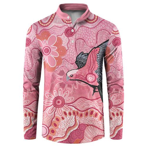 NAIDOC Week Aussie Indigenous Button Sweatshirt Aboriginal Galah Bird Contemporary Art