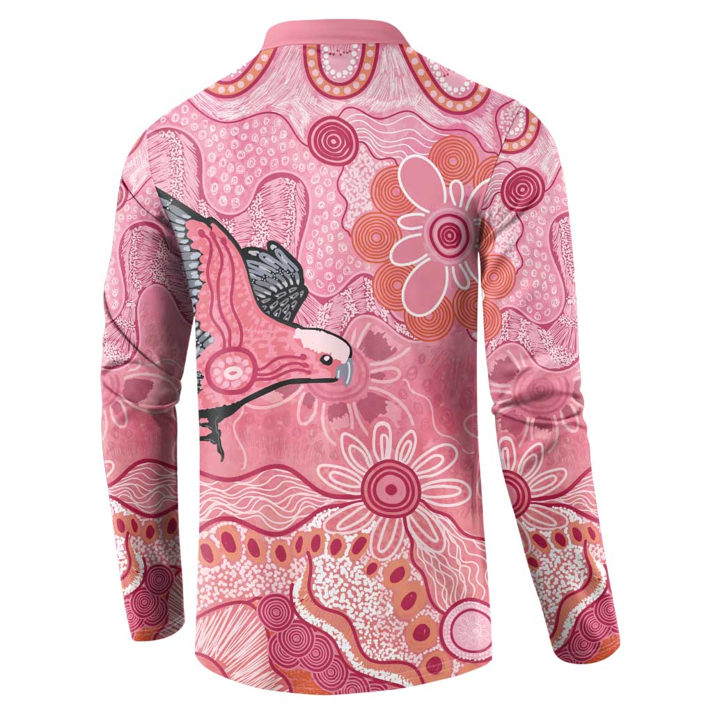 NAIDOC Week Aussie Indigenous Button Sweatshirt Aboriginal Galah Bird Contemporary Art