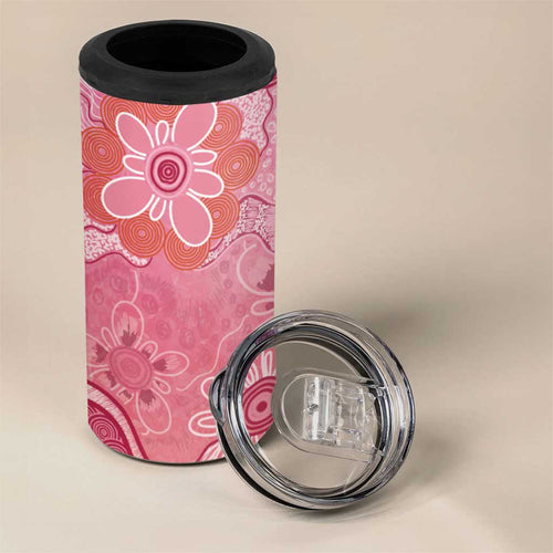 NAIDOC Week Aussie Indigenous 4 in 1 Can Cooler Tumbler Aboriginal Galah Bird Contemporary Art