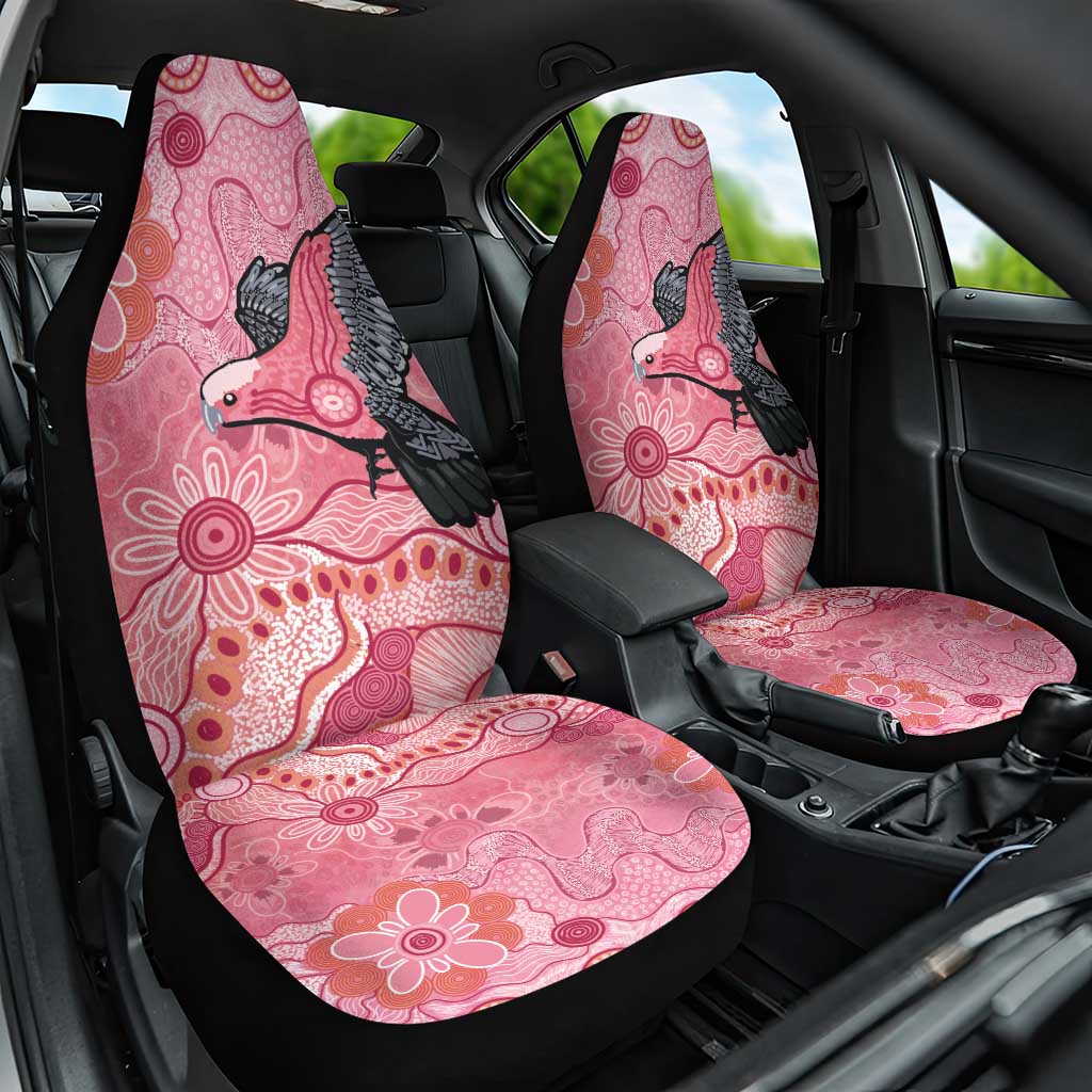 NAIDOC Week Aussie Indigenous Car Seat Cover Aboriginal Galah Bird Contemporary Art