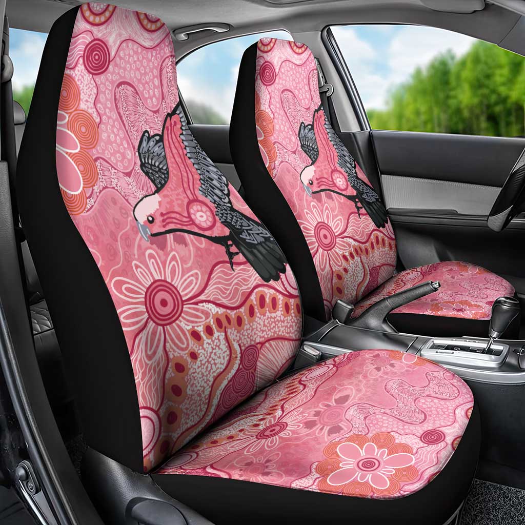 NAIDOC Week Aussie Indigenous Car Seat Cover Aboriginal Galah Bird Contemporary Art