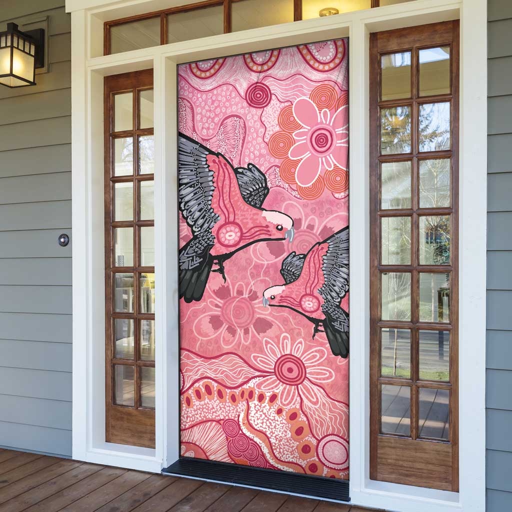 NAIDOC Week Aussie Indigenous Door Cover Aboriginal Galah Bird Contemporary Art