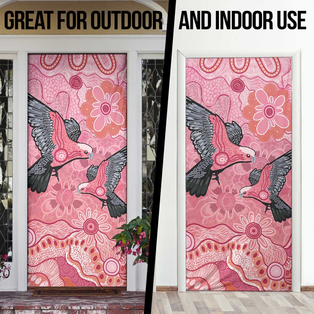 NAIDOC Week Aussie Indigenous Door Cover Aboriginal Galah Bird Contemporary Art