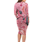 NAIDOC Week Aussie Indigenous Family Matching Long Sleeve Bodycon Dress and Hawaiian Shirt Aboriginal Galah Bird Contemporary Art