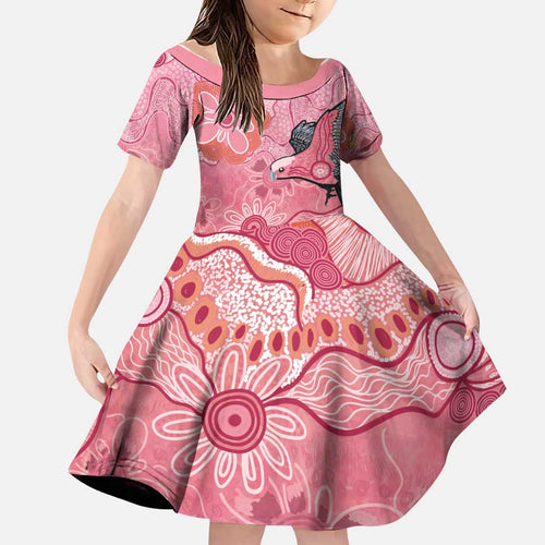 NAIDOC Week Aussie Indigenous Family Matching Tank Maxi Dress and Hawaiian Shirt Aboriginal Galah Bird Contemporary Art