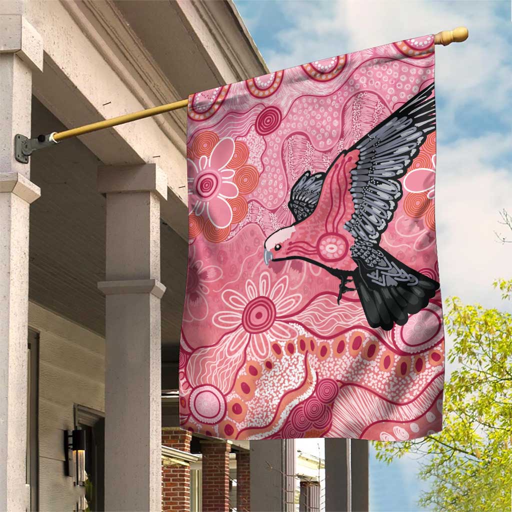 NAIDOC Week Aussie Indigenous Garden Flag Aboriginal Galah Bird Contemporary Art