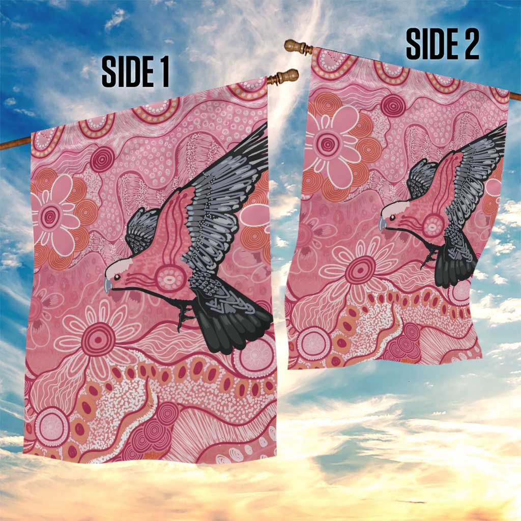 NAIDOC Week Aussie Indigenous Garden Flag Aboriginal Galah Bird Contemporary Art
