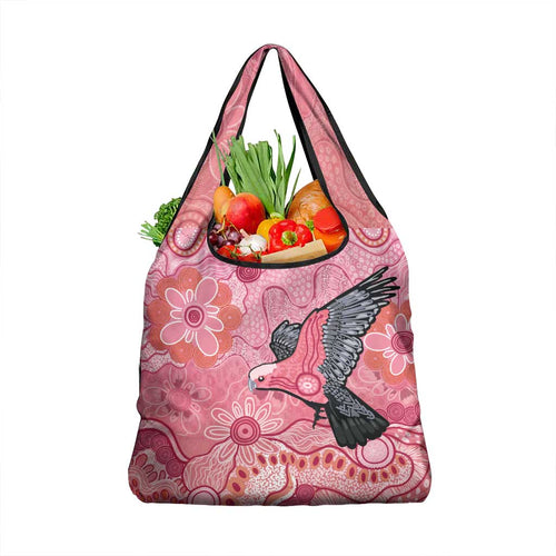 NAIDOC Week Aussie Indigenous Grocery Bag Aboriginal Galah Bird Contemporary Art