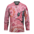 NAIDOC Week Aussie Indigenous Hockey Jersey Aboriginal Galah Bird Contemporary Art
