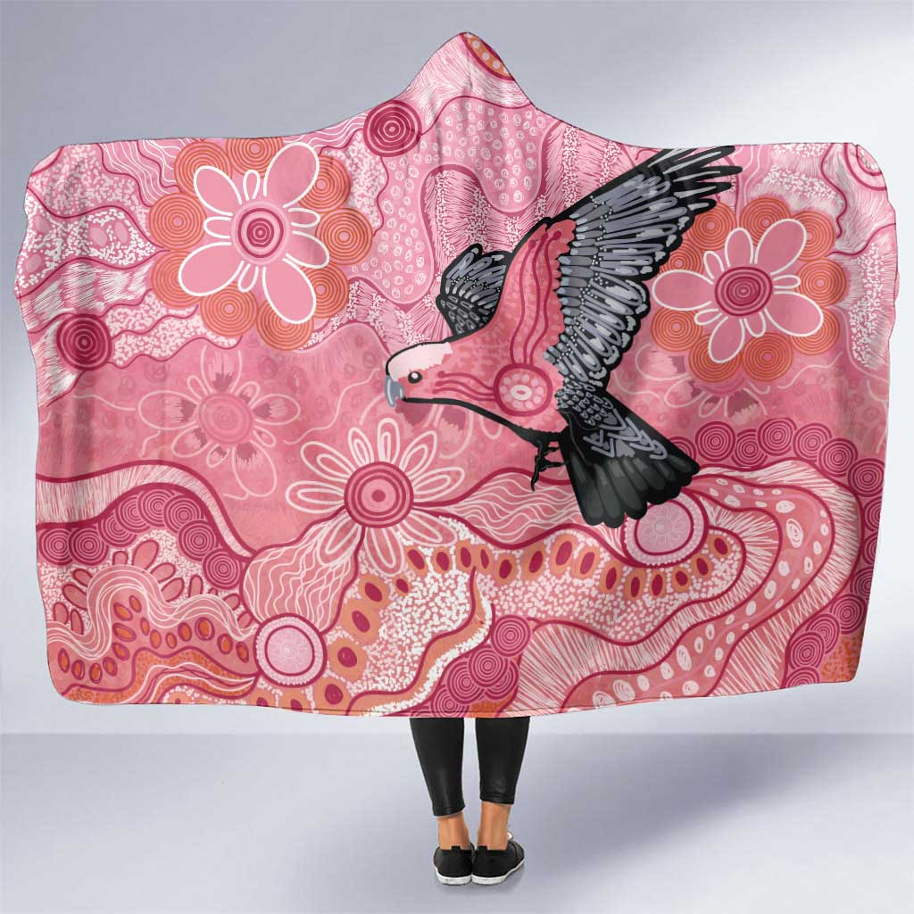 NAIDOC Week Aussie Indigenous Hooded Blanket Aboriginal Galah Bird Contemporary Art