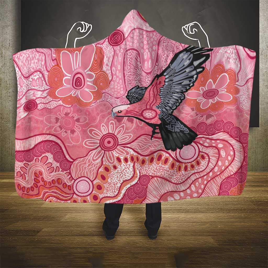 NAIDOC Week Aussie Indigenous Hooded Blanket Aboriginal Galah Bird Contemporary Art