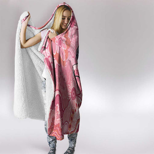 NAIDOC Week Aussie Indigenous Hooded Blanket Aboriginal Galah Bird Contemporary Art