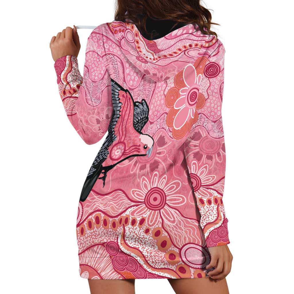 NAIDOC Week Aussie Indigenous Hoodie Dress Aboriginal Galah Bird Contemporary Art