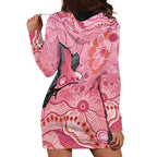 NAIDOC Week Aussie Indigenous Hoodie Dress Aboriginal Galah Bird Contemporary Art