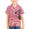 NAIDOC Week Aussie Indigenous Kid Hawaiian Shirt Aboriginal Galah Bird Contemporary Art