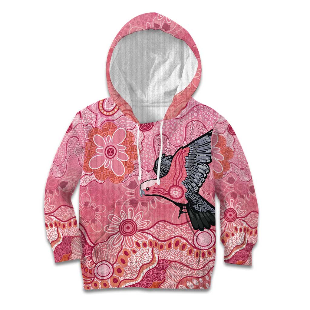 NAIDOC Week Aussie Indigenous Kid Hoodie Aboriginal Galah Bird Contemporary Art