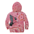 NAIDOC Week Aussie Indigenous Kid Hoodie Aboriginal Galah Bird Contemporary Art