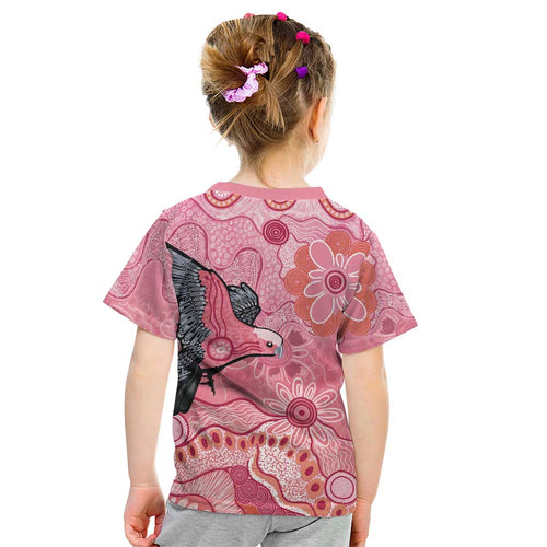NAIDOC Week Aussie Indigenous Kid T Shirt Aboriginal Galah Bird Contemporary Art