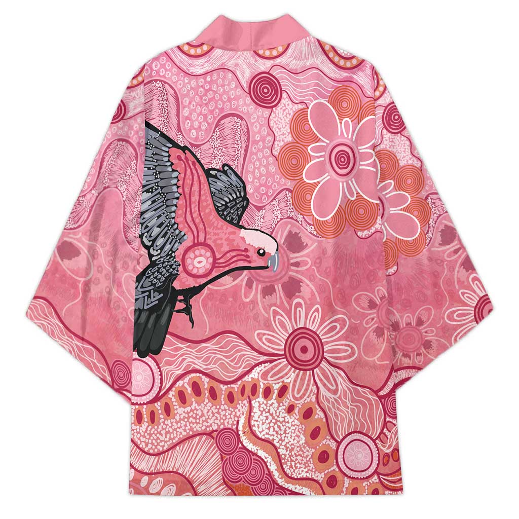NAIDOC Week Aussie Indigenous Kimono Aboriginal Galah Bird Contemporary Art