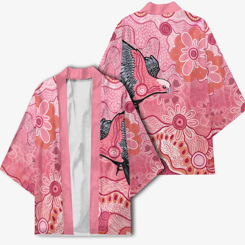 NAIDOC Week Aussie Indigenous Kimono Aboriginal Galah Bird Contemporary Art