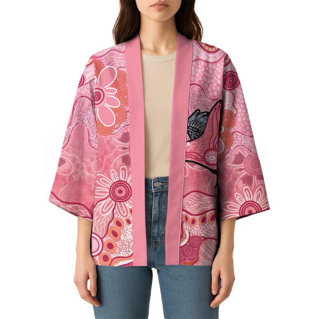 NAIDOC Week Aussie Indigenous Kimono Aboriginal Galah Bird Contemporary Art
