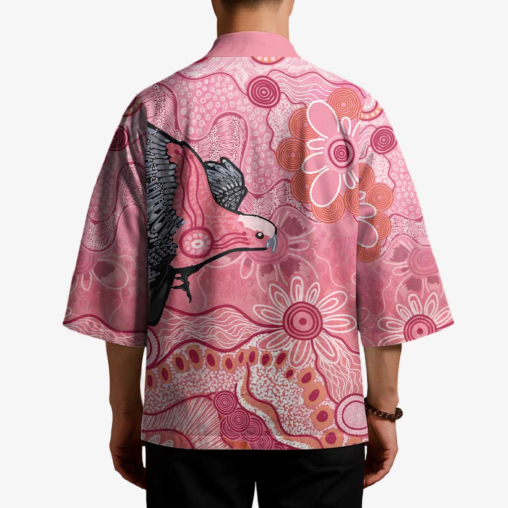 NAIDOC Week Aussie Indigenous Kimono Aboriginal Galah Bird Contemporary Art