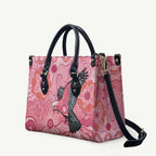 NAIDOC Week Aussie Indigenous Leather Bag Aboriginal Galah Bird Contemporary Art